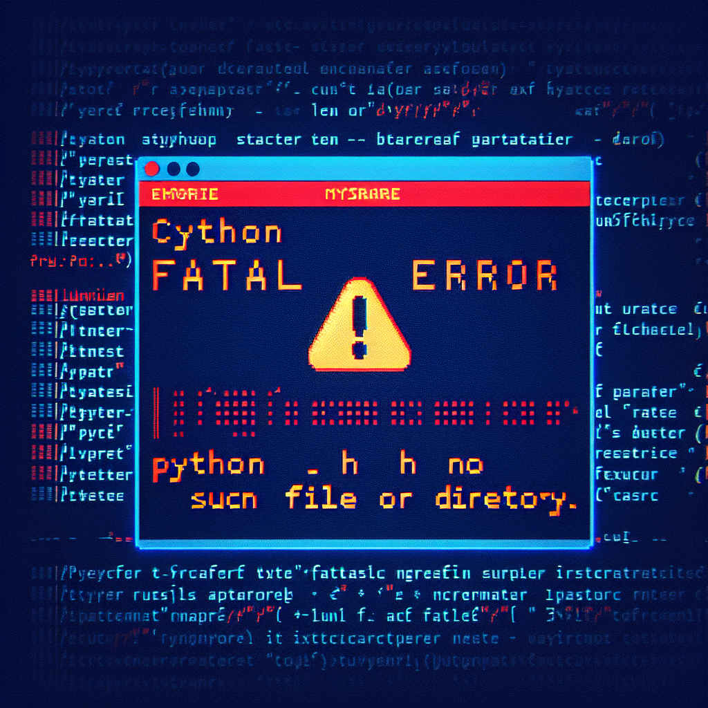 Cython Fatal Error Python H No Such File or Directory