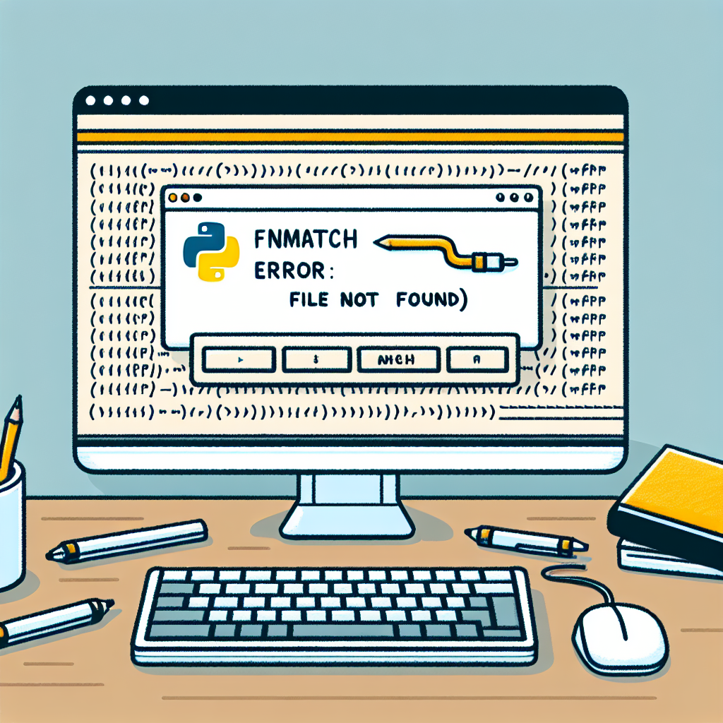 Python If Fnmatch Fnmatch File Not Found Error