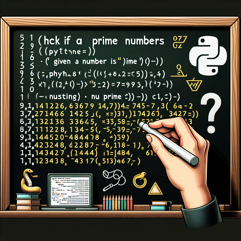 Check If a Number Is Prime Python